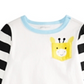 Camiseta de algodão com bolso de girafa First Impressions para bebê menino, branca, tamanho 12 meses