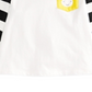 Camiseta de algodão com bolso de girafa First Impressions para bebê menino, branca, tamanho 12 meses
