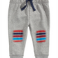 Calça jogger listrada infantil First Impressions para meninos, cinza, tamanho 4T