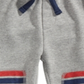 Calça jogger listrada infantil First Impressions para meninos, cinza, tamanho 4T