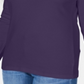 Karen Scott Blusa Feminina Decote Redondo Com Acabamento Em Cetim Roxo Tamanho Grande