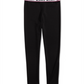 Leggings de malha Ponte da Disney Big Girl, pretas, tamanho grande