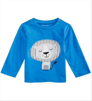 First Impressions Toddler Boy's Lion Print T-Shirt Blue Size 4T