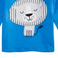 Camiseta infantil estampada com leão First Impressions para meninos, tamanho 4T, azul