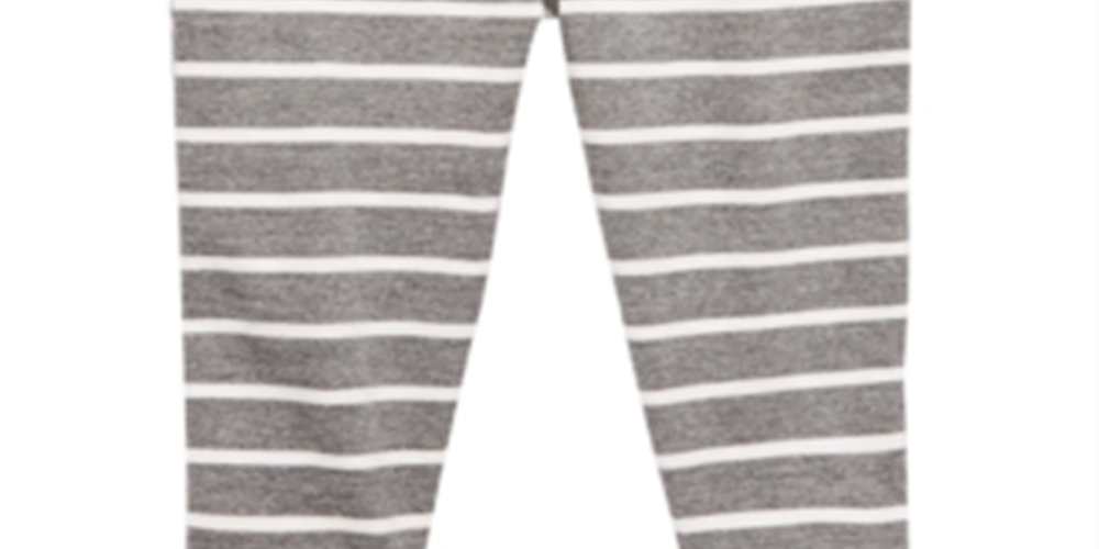 Calça jogger listrada infantil First Impressions para meninos, cinza, tamanho 4T