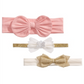 First Impressions Baby Girl's 3 Pack Headbands Rosa Tamanho Regular