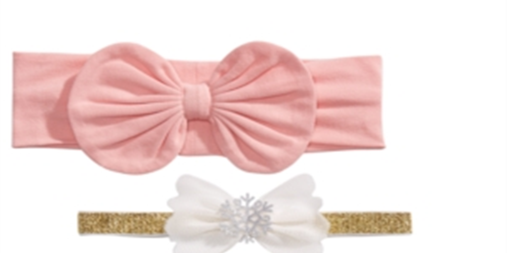 First Impressions Baby Girl's 3 Pack Headbands Rosa Tamanho Regular