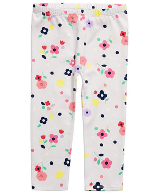 Leggings elásticas para bebês meninas First Impressions, tamanho 12 meses, branca