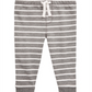 Calça jogger listrada infantil First Impressions para meninos, cinza, tamanho 3T
