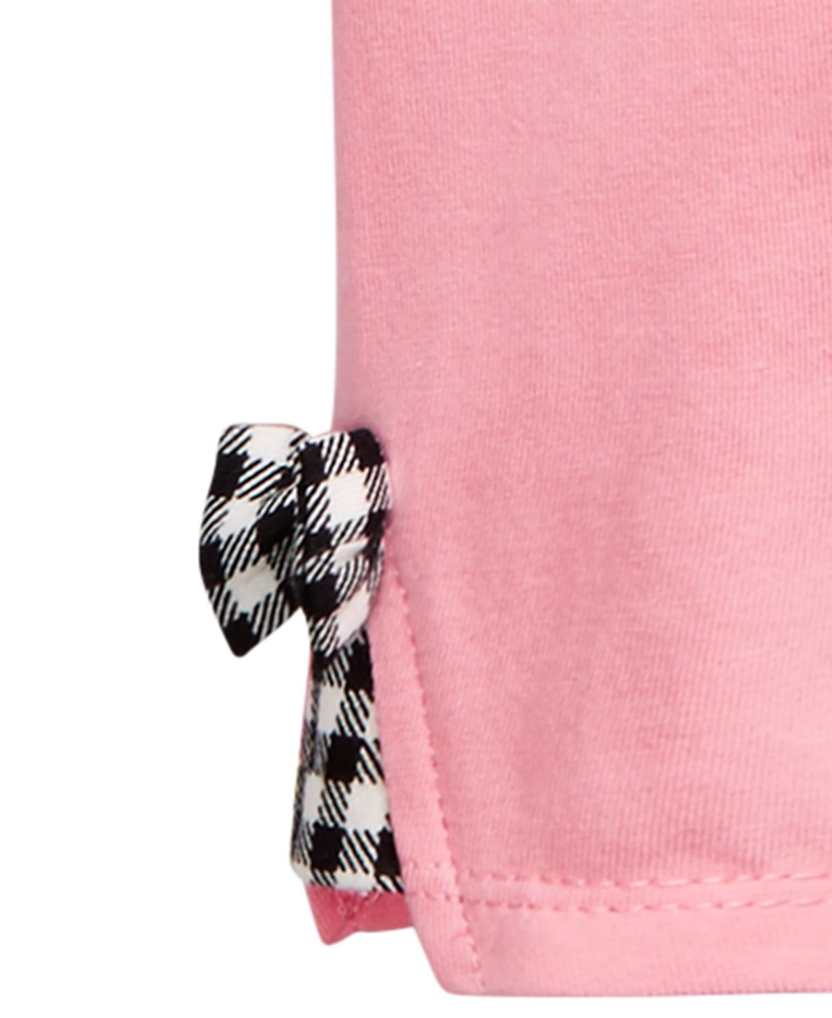 Leggings com laço xadrez para meninas First Impressions, rosa, tamanho 3T