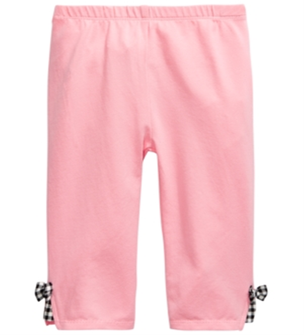 Leggings com laço xadrez para meninas First Impressions, rosa, tamanho 3T