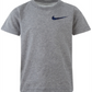 Camiseta Nike Little Boy's Elite Pod com estampa de logotipo, branca, tamanho 6