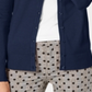 Cardigan feminino Charter Club com gola redonda, azul, tamanho pequeno G