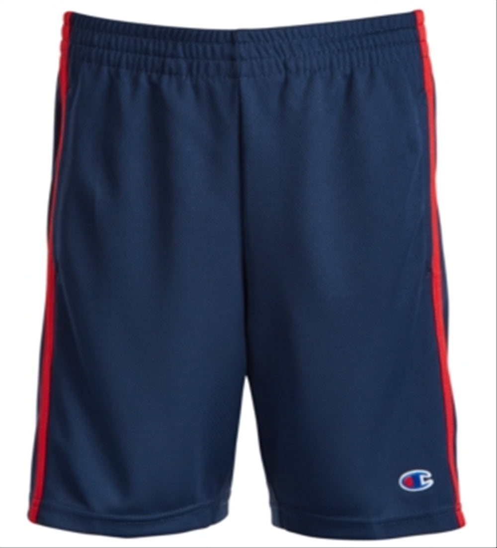 Shorts Champion Big Boy's Listras Contrastantes Azul Tamanho P
