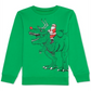 Moletom Jem Big Boy's Santa Rex Kelly Green Tamanho X-Grande