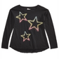 Camiseta Epic Threads Big Girl's Neon Star Preta Tamanho Médio