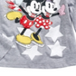 Camiseta infantil Mickey e Minnie patinando para meninas da Disney, tamanho 5, cinza
