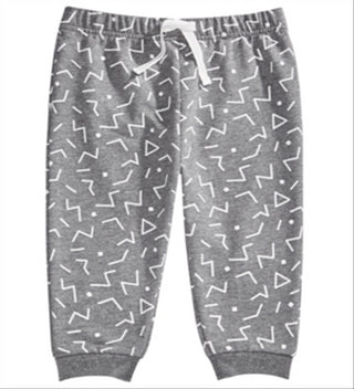 First Impressions Toddler Boy's Geo Print Joggers Gray Size 3T