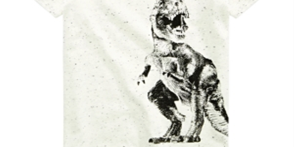 Camiseta infantil Epic Threads Big Dino para meninos, marrom, tamanho 4