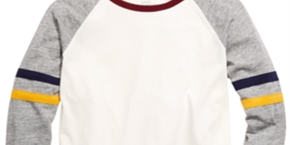 Camiseta listrada com blocos de cores Brett Big Boy da Epic Threads, marrom, tamanho pequeno