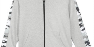 Univibe Big Boy's McCartney Full Zip Hoodie Gray Size Large