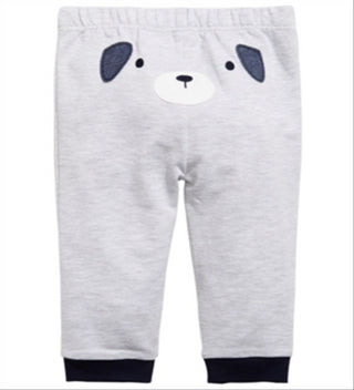 Calça jogger infantil com estampa de cachorrinho First Impressions, cinza, tamanho 2T