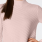 Suéter feminino Charter Club com gola falsa e pontos mistos, rosa, tamanho médio