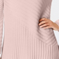 Suéter feminino Charter Club com gola falsa e pontos mistos, rosa, tamanho médio