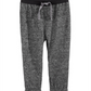 Calça jogger mesclada para meninos First Impressions, preta, tamanho 4T