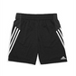 Shorts Adidas ClimaLite Color Block 3 Stripes para Menino, Preto, Tamanho X-Grande
