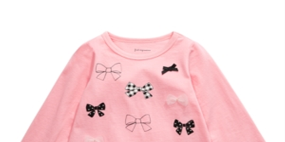 Blusa de laço para bebê First Impressions, rosa, tamanho 12 meses
