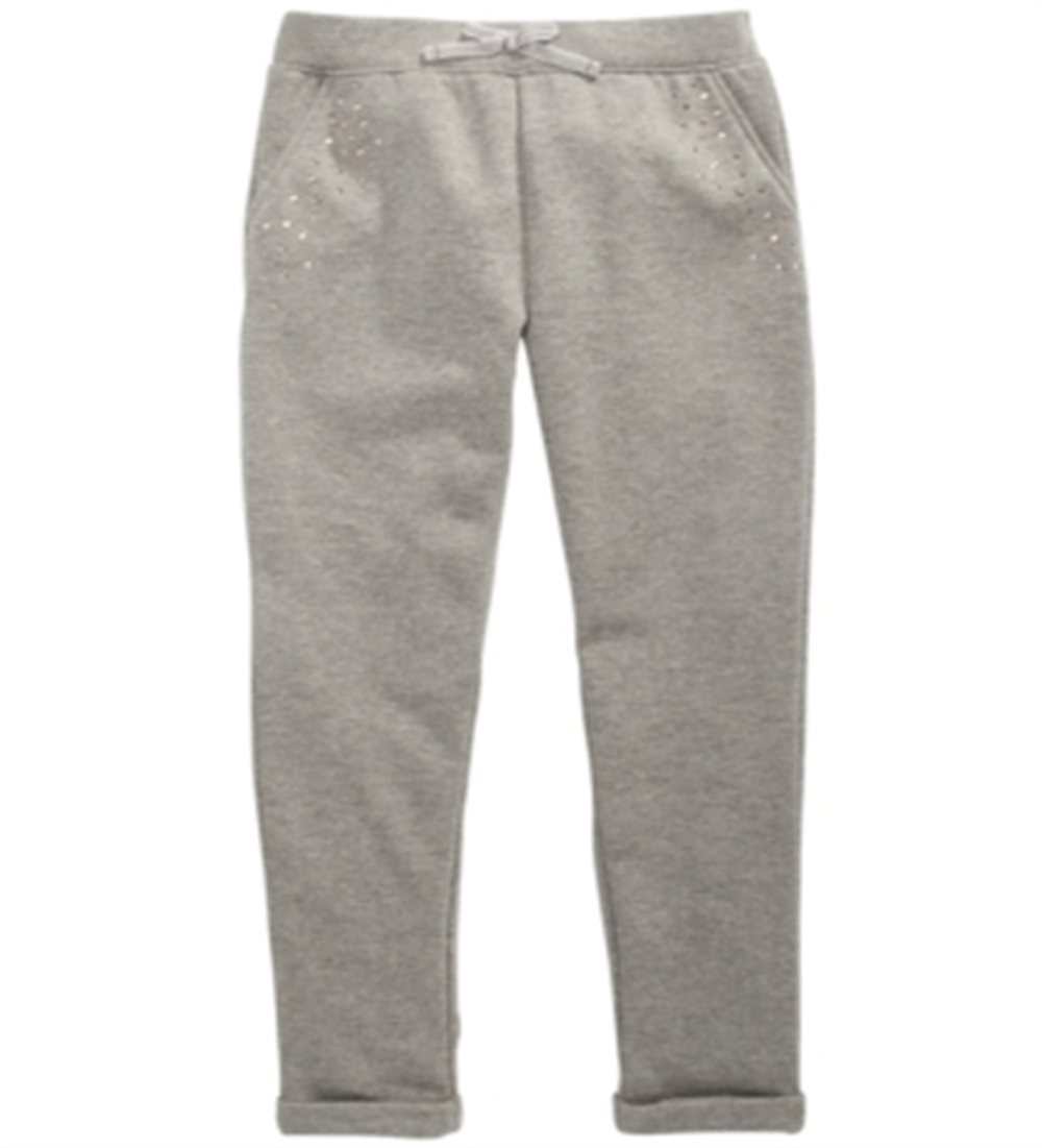 Calça Jogger Epic Threads Big Girl's Sparkle Fleece Cinza Tamanho P