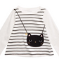 Camiseta com bolsa de algodão para bebê First Impressions Baby Girl, tamanho 12 meses, branca