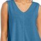 Regata feminina estilo &amp; co, azul, tamanho P