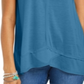 Regata feminina estilo &amp; co, azul, tamanho P