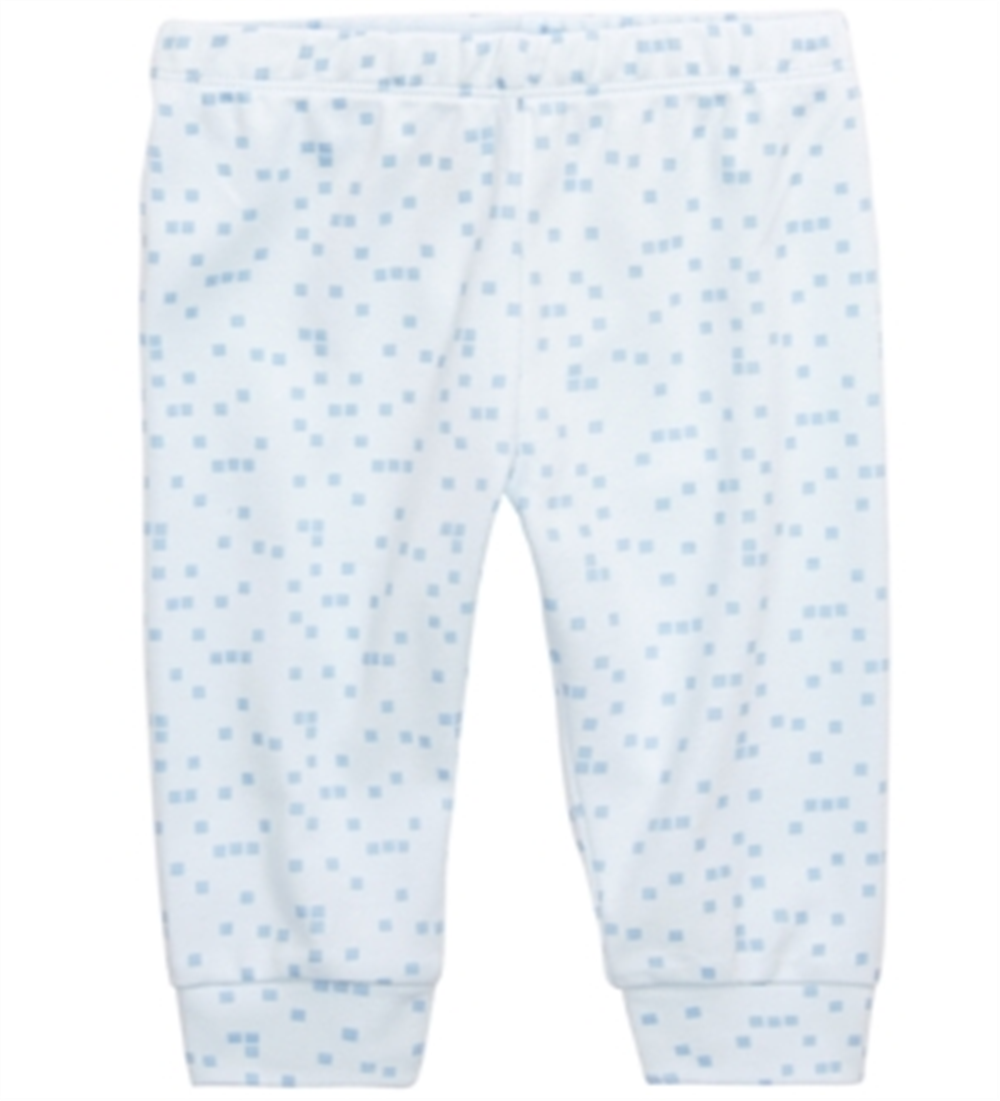 Calça jogger de algodão com estampa quadrada First Impressions para bebês meninos, azul, tamanho 6-9 meses