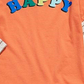 Camiseta infantil infantil First Impressions Happy Layered Look Laranja Tamanho 24 MOS