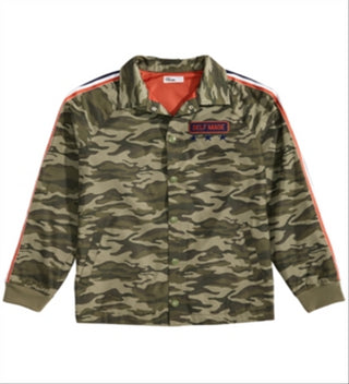 Epic Threads Big Boy's Camo Print Jacket Green Size X-Large