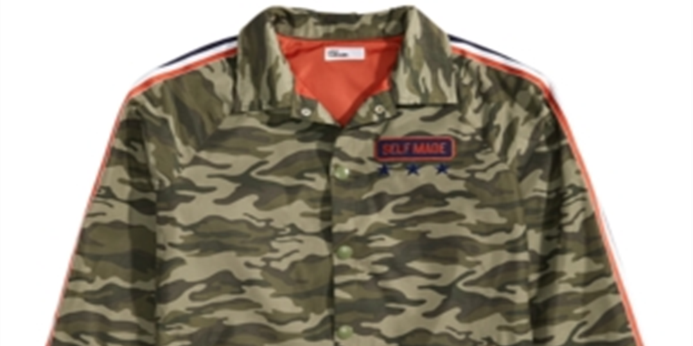 Jaqueta estampada camuflada Epic Threads Big Boy's, tamanho X-Large, verde