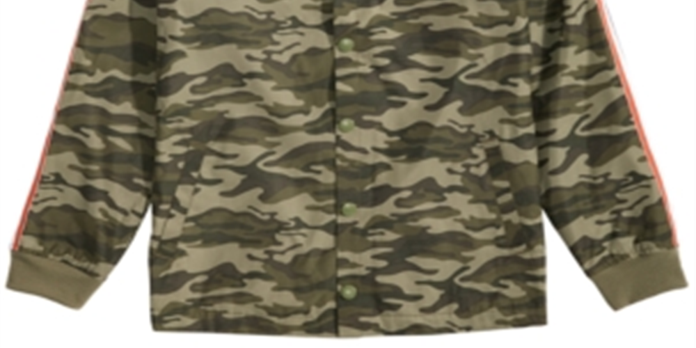 Jaqueta estampada camuflada Epic Threads Big Boy's, tamanho X-Large, verde