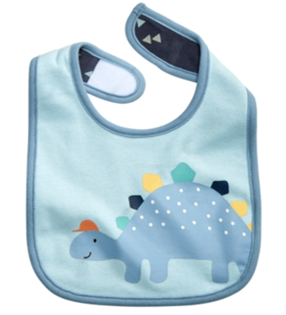 Babador de algodão para bebê menino First Impressions com dinossauro, tamanho azul, regular