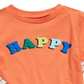 Camiseta infantil estampada em camadas First Impressions para meninos, laranja, tamanho 2T