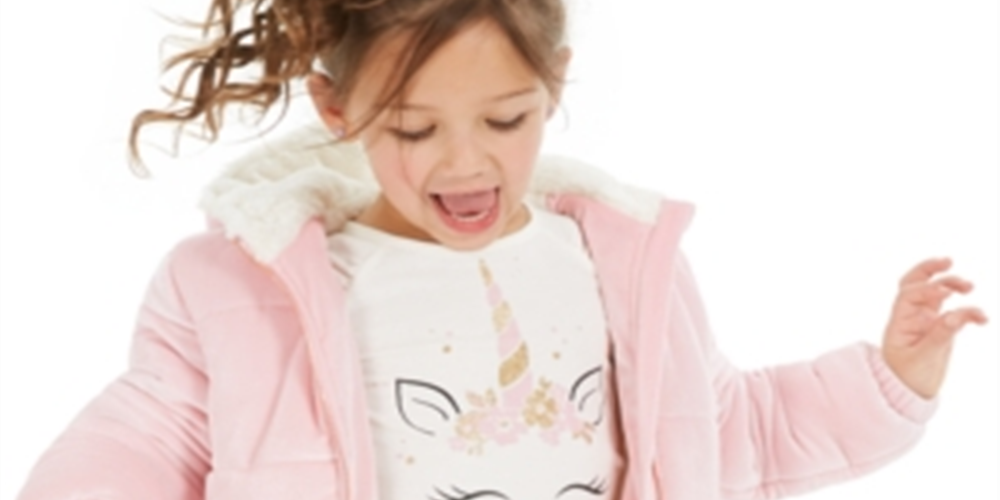 Camiseta infantil feminina Epic Threads com chifre de unicórnio, cor marfim, tamanho 2T