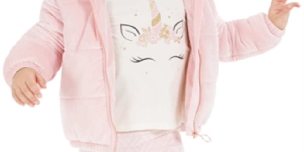 Camiseta infantil feminina Epic Threads com chifre de unicórnio, cor marfim, tamanho 2T