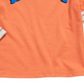Camiseta infantil com estampa alegre e em camadas First Impressions para meninos, tamanho 4T, laranja