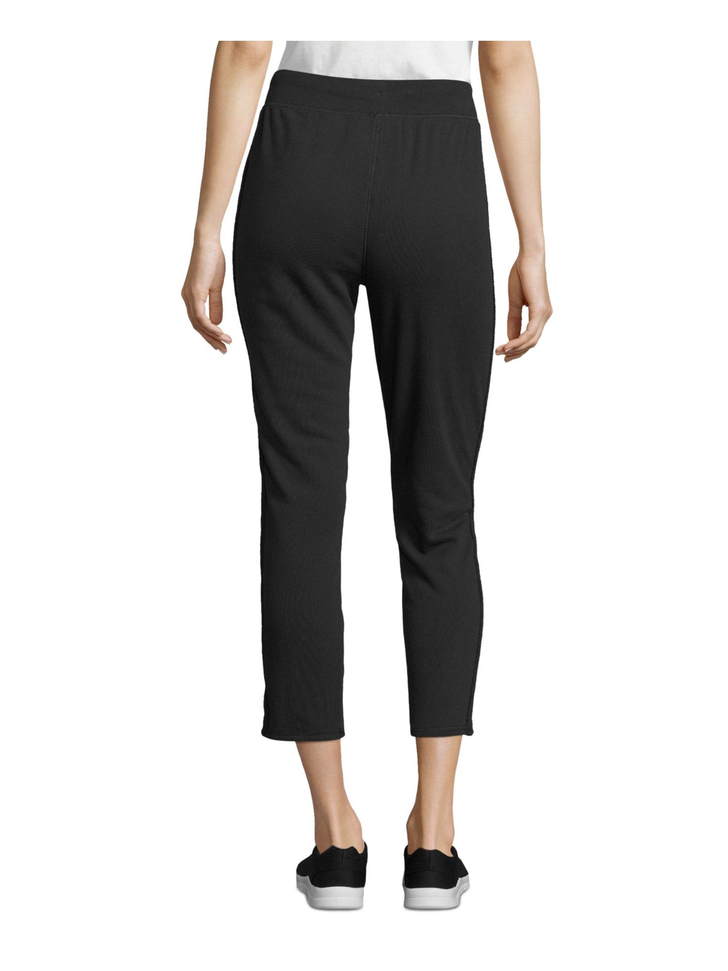 Calça de moletom feminina Champion Jogger com tornozelo, preta, tamanho grande