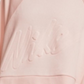 Camiseta curta de treino Nike Dri-FIT Fleece feminina, rosa, tamanho pequeno