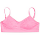 Maidenform Sutiã curto sem costura com estampa de borboleta e franzido para meninas pequenas e grandes, rosa, tamanho GG