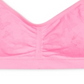 Maidenform Sutiã curto sem costura com estampa de borboleta e franzido para meninas pequenas e grandes, rosa, tamanho GG