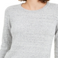 Suéter feminino salpicado Maison Jules cinza tamanho X-Large